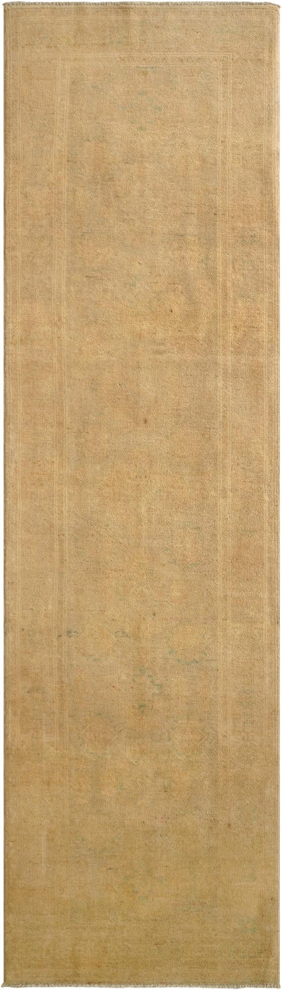  2' 7 x 9' 7  Hand Knotted Oushak Wool Runner Rug