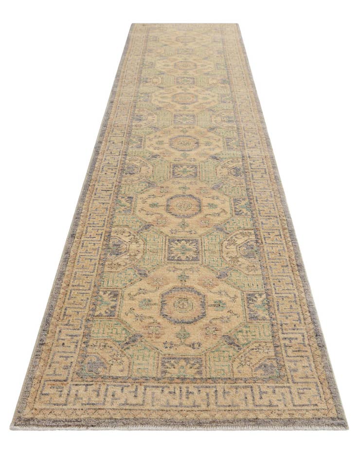 Detail image of  2' 11 x 12' 10  Hand Knotted Oushak Wool Runner Rug