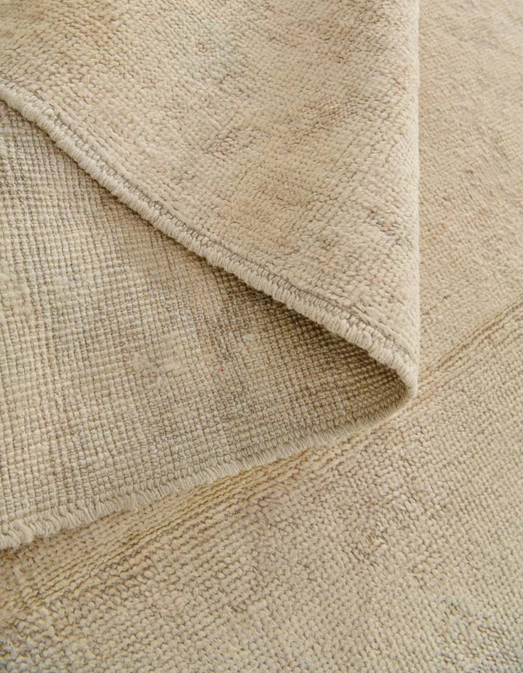 Detail image of 2' 11 x 9' 8 Hand Knotted Oushak Wool Runner Rug