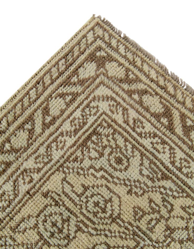 Detail image of  2' 11 x 13'  Hand Knotted Oushak Wool Runner Rug