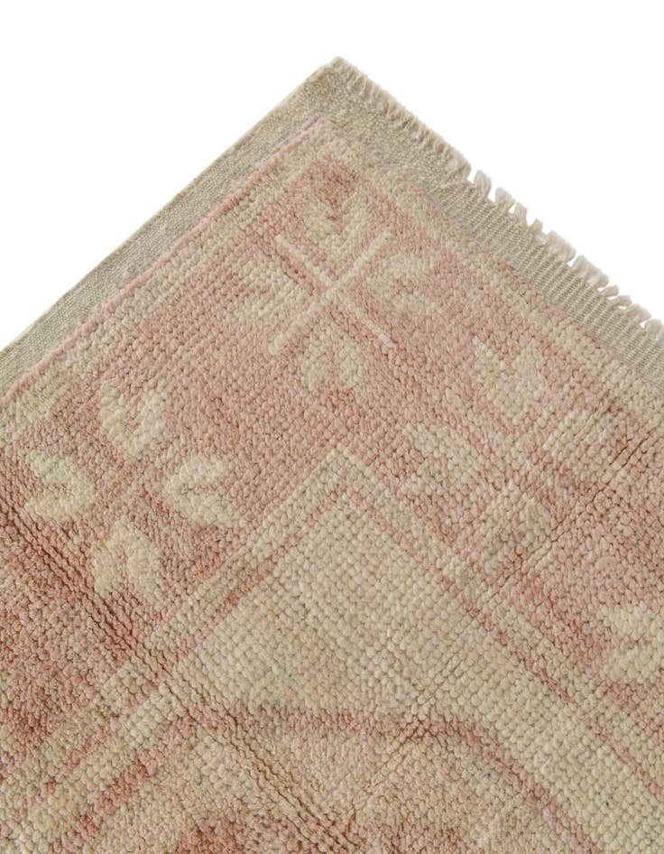 Detail image of  2' 10 x 8' 5  Hand Knotted Oushak Wool Runner Rug