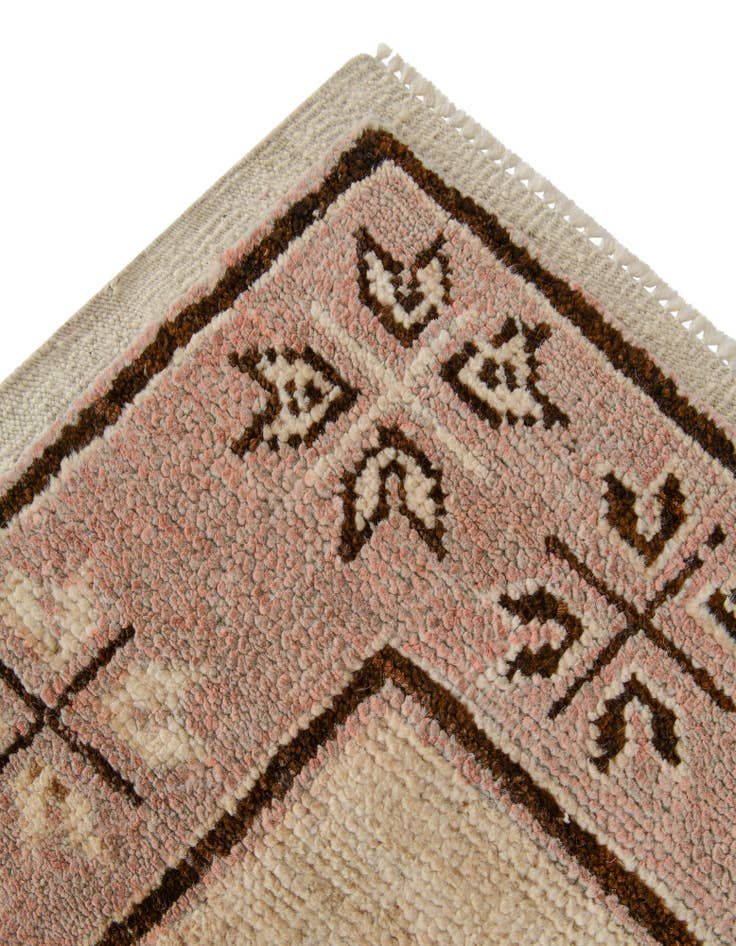 Detail image of  2' 9 x 9' 2  Hand Knotted Oushak Wool Runner Rug