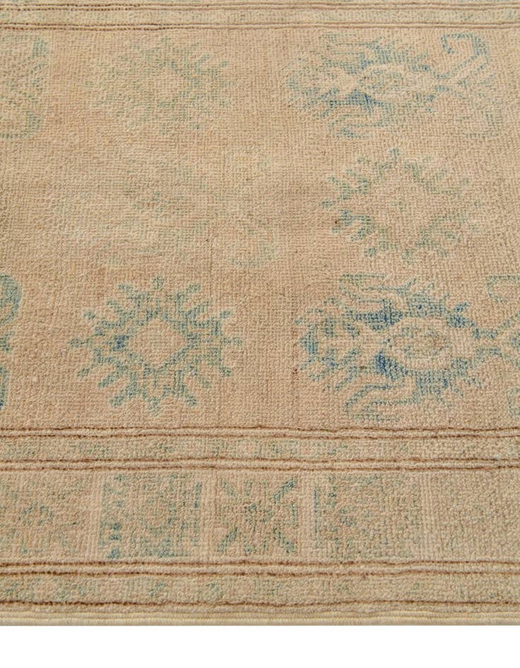 Detail image of  2' 6 x 9' 4  Hand Knotted Oushak Wool Runner Rug
