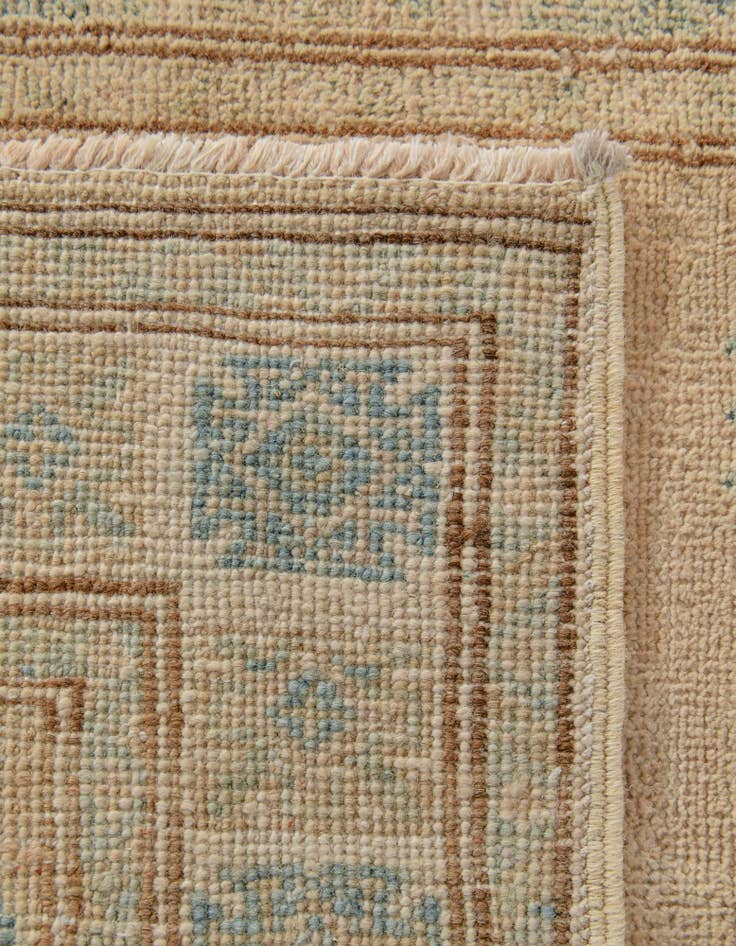 Detail image of  2' 6 x 9' 4  Hand Knotted Oushak Wool Runner Rug