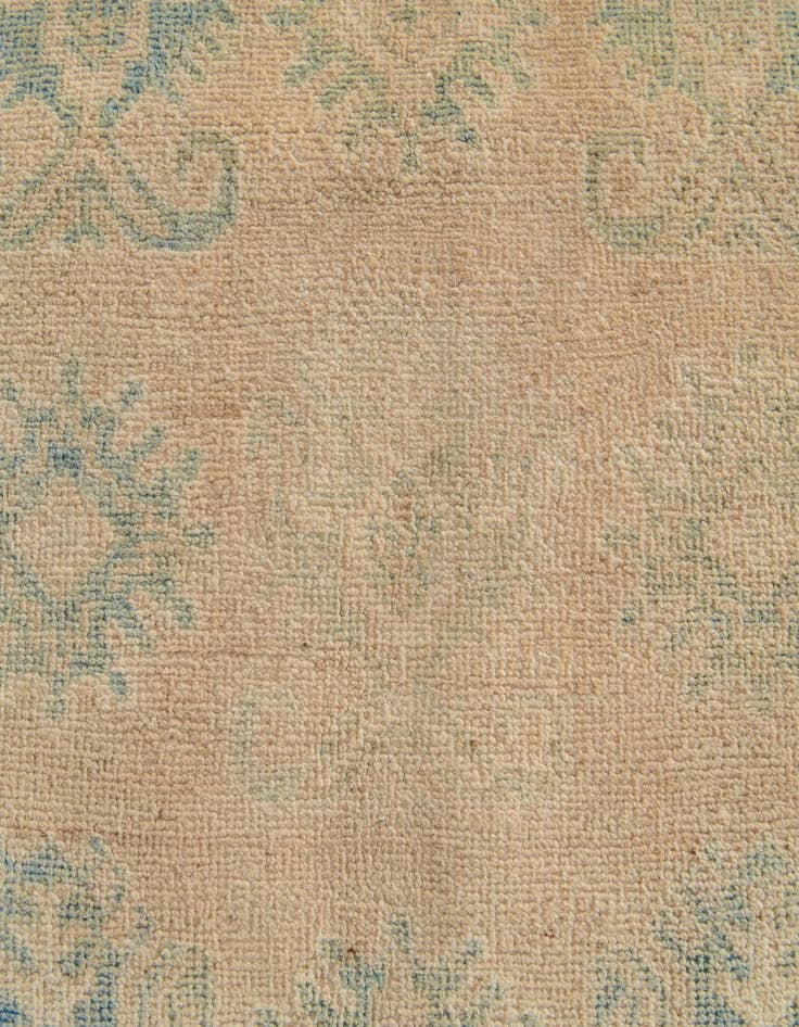 Detail image of  2' 6 x 9' 4  Hand Knotted Oushak Wool Runner Rug