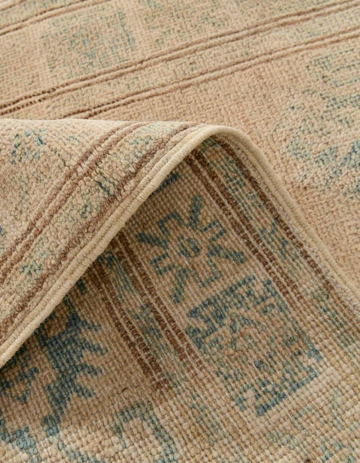 Detail image of  2' 6 x 9' 4  Hand Knotted Oushak Wool Runner Rug