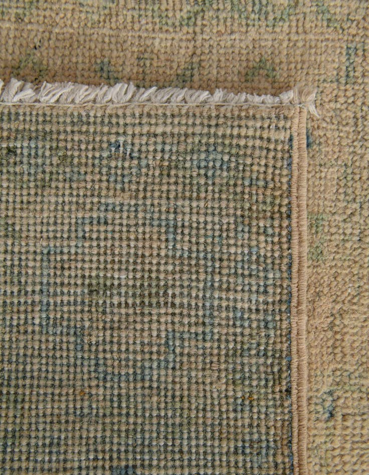 Detail image of  1' 11 x 5' 11  Hand Knotted Oushak Wool Runner Rug