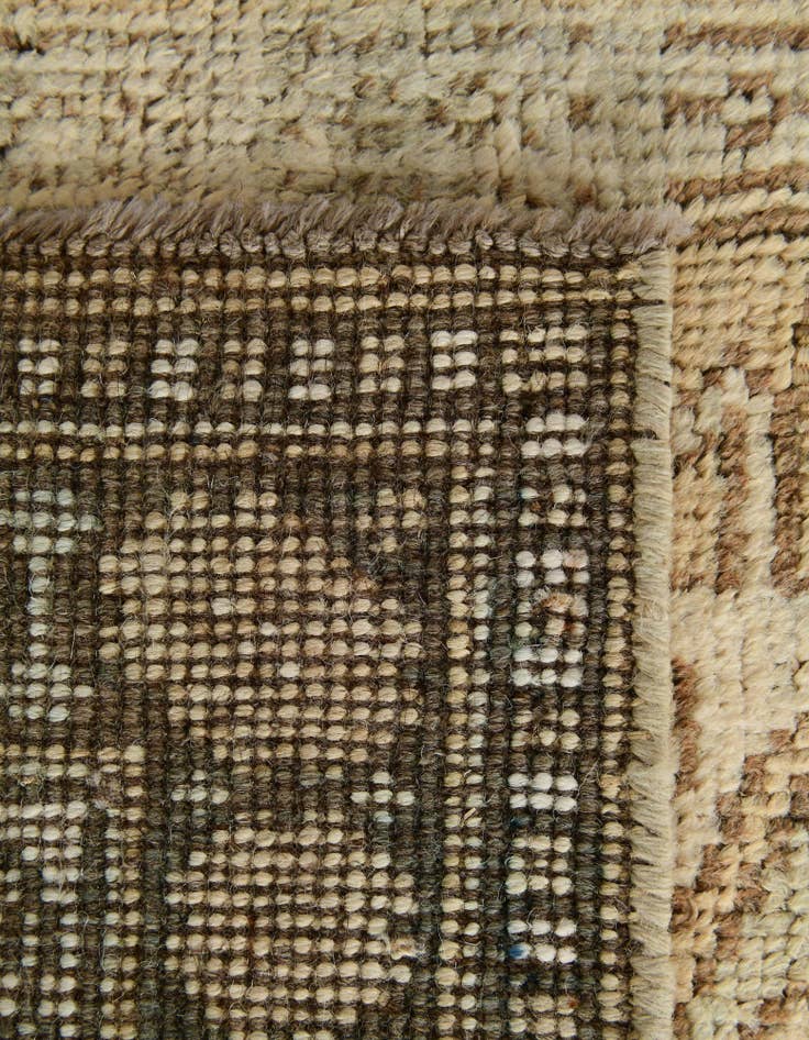 Detail image of  2' 6 x 9' 6  Hand Knotted Oushak Wool Runner Rug