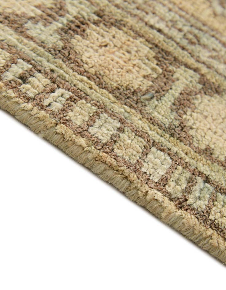 Detail image of  2' 6 x 9' 6  Hand Knotted Oushak Wool Runner Rug