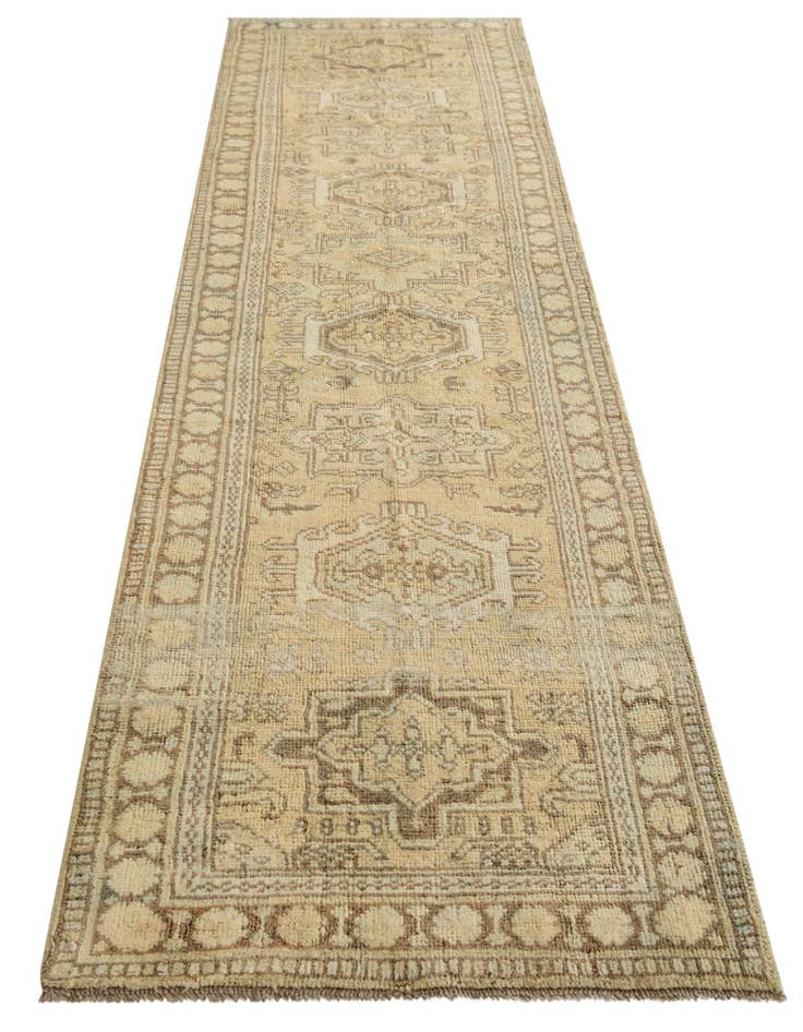 Detail image of  2' 6 x 9' 6  Hand Knotted Oushak Wool Runner Rug