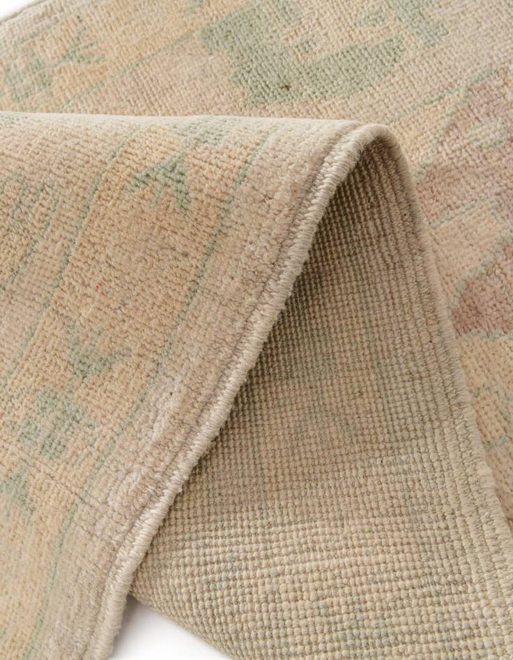 Detail image of  2' 8 x 13' 1  Hand Knotted Oushak Wool Runner Rug