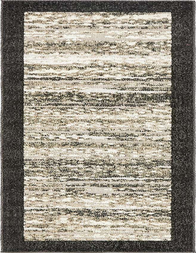 Primary image  2' x 6'  Washable Border Indoor / Outdoor Runner Rug