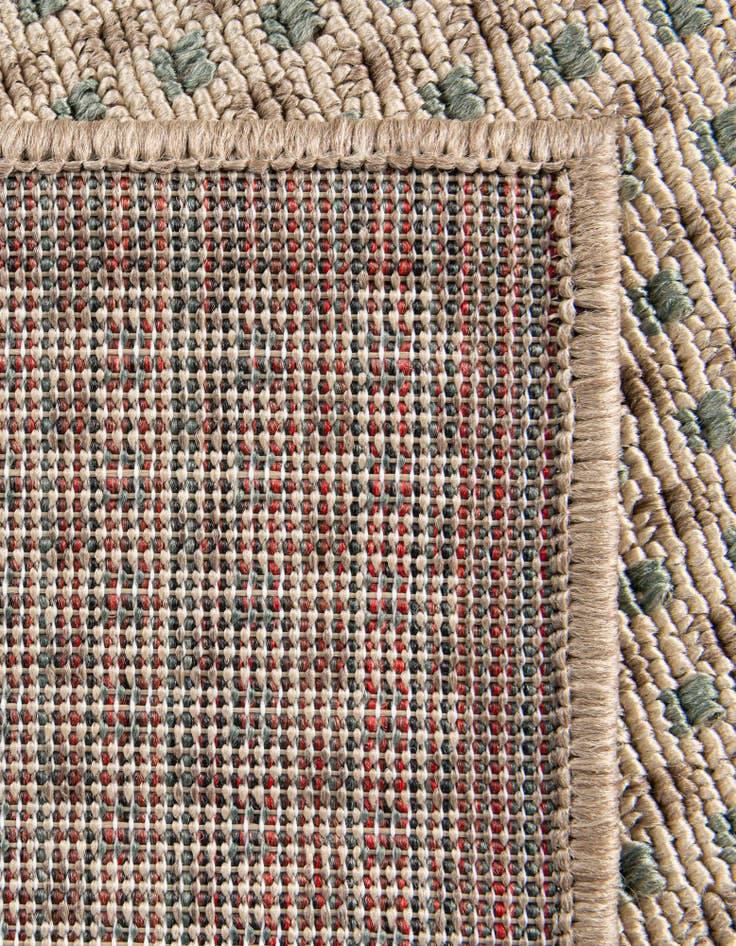 Detail image of  2' 7 x 10'  Washable Border Indoor / Outdoor Runner Rug