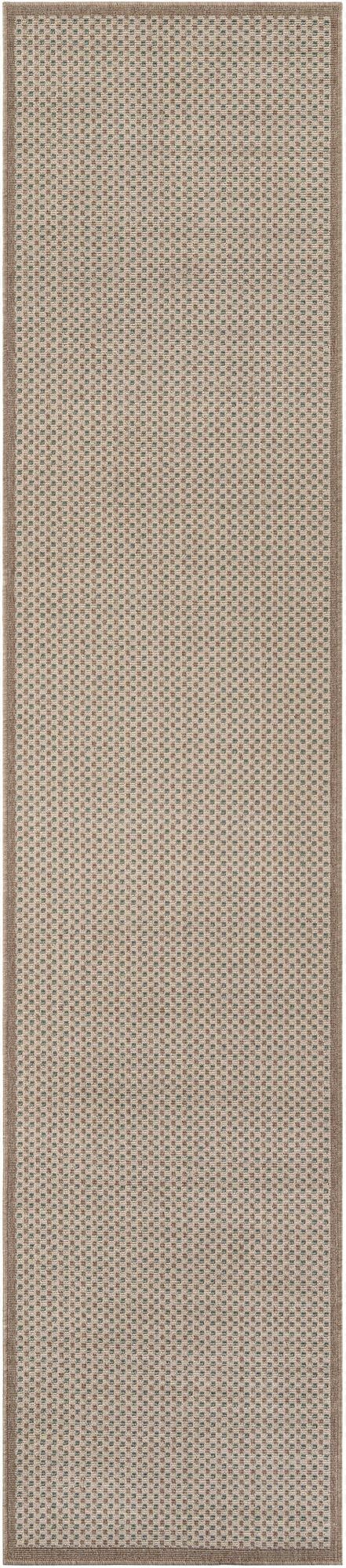  2' 7 x 12'  Washable Border Indoor / Outdoor Runner Rug