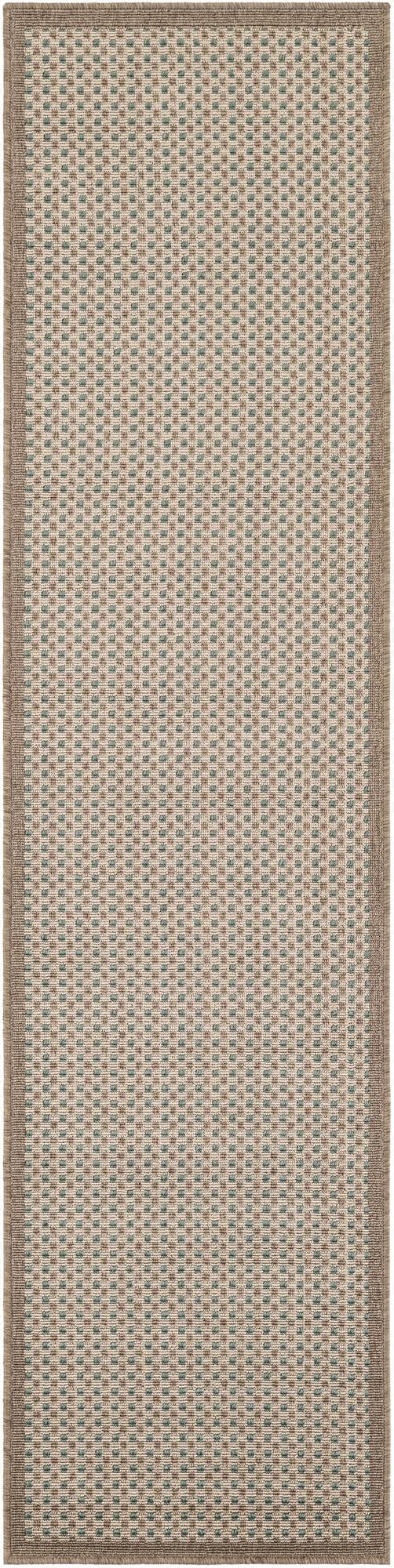  2' x 8'  Washable Border Indoor / Outdoor Runner Rug