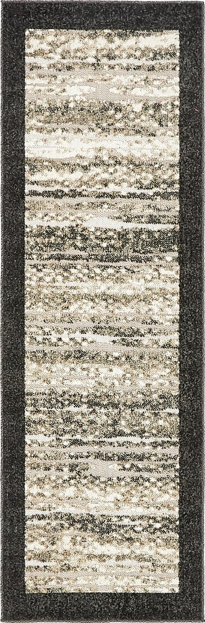  2' x 6'  Washable Border Indoor / Outdoor Runner Rug