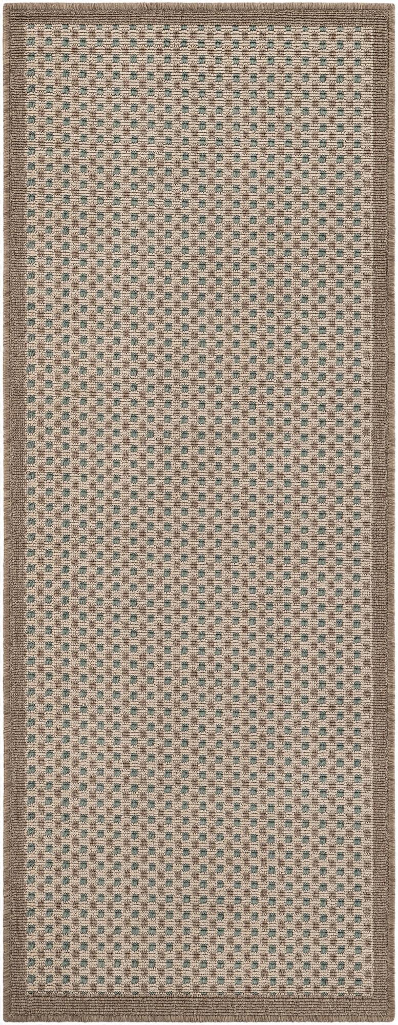  2' x 5'  Washable Border Indoor / Outdoor Runner Rug
