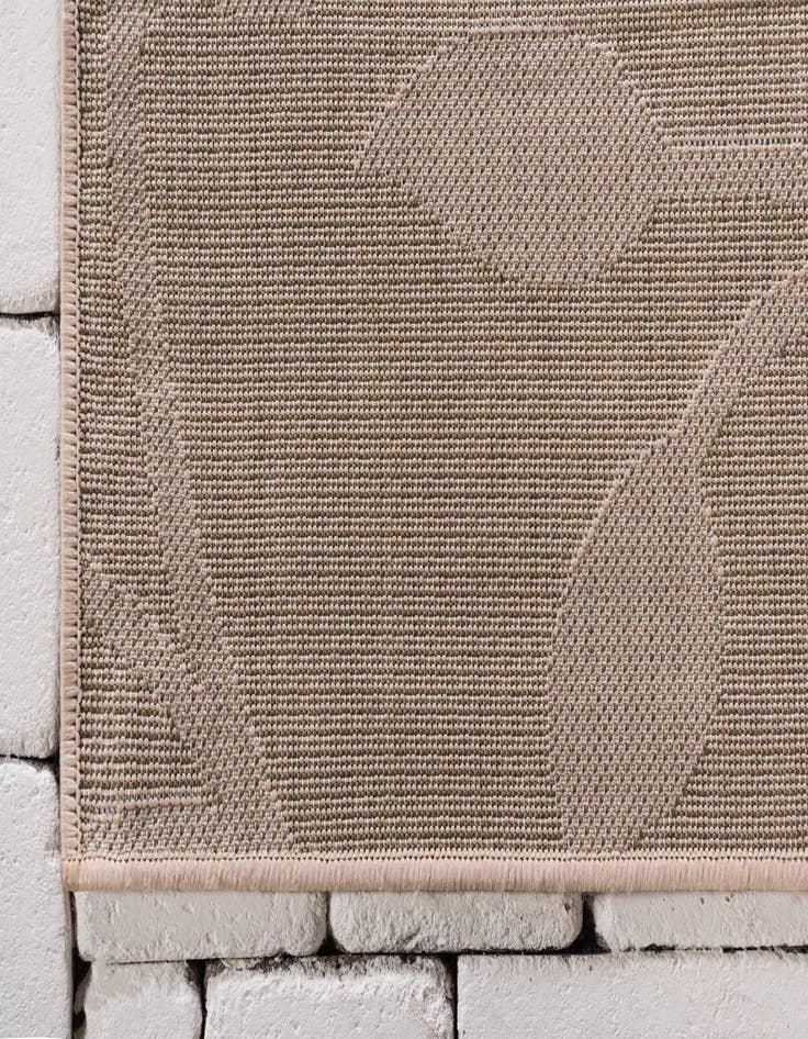 Detail image of 2' 2 x 6' Washable Botanical Indoor / Outdoor Runner Rug