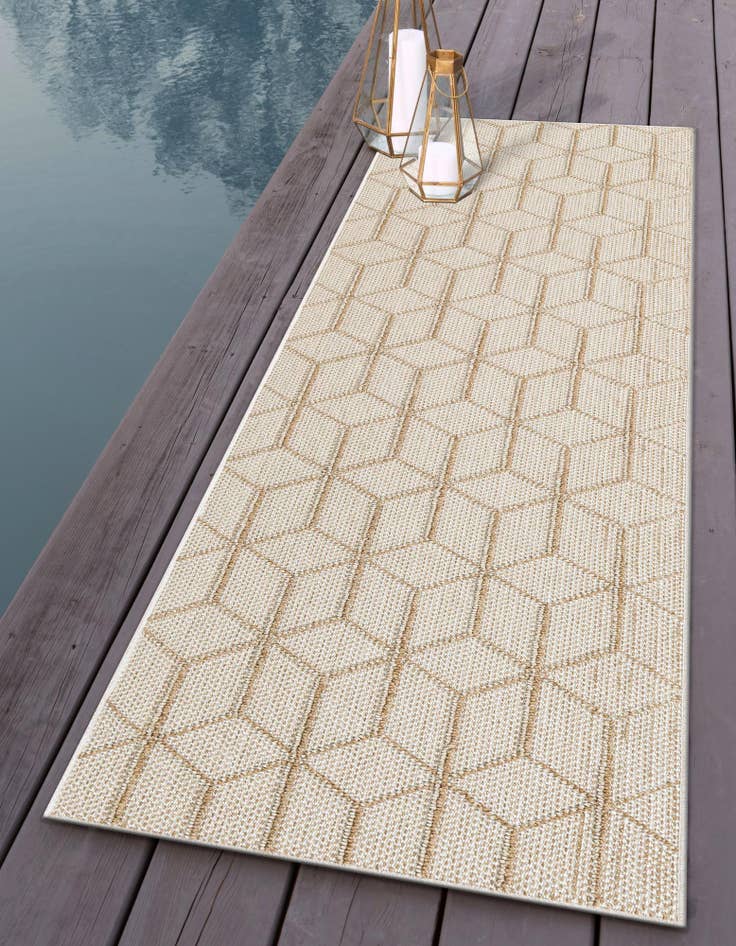 Detail image of  2' x 8'  Washable Lattice Indoor / Outdoor Runner Rug