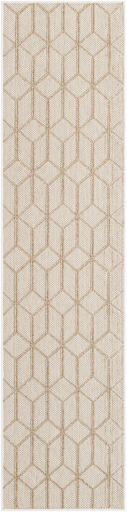  2' x 8'  Washable Lattice Indoor / Outdoor Runner Rug