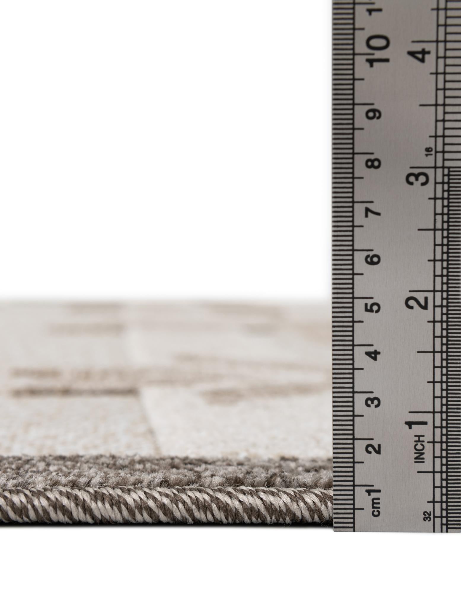  2' x 6'  Washable Modern Indoor / Outdoor Runner Rug