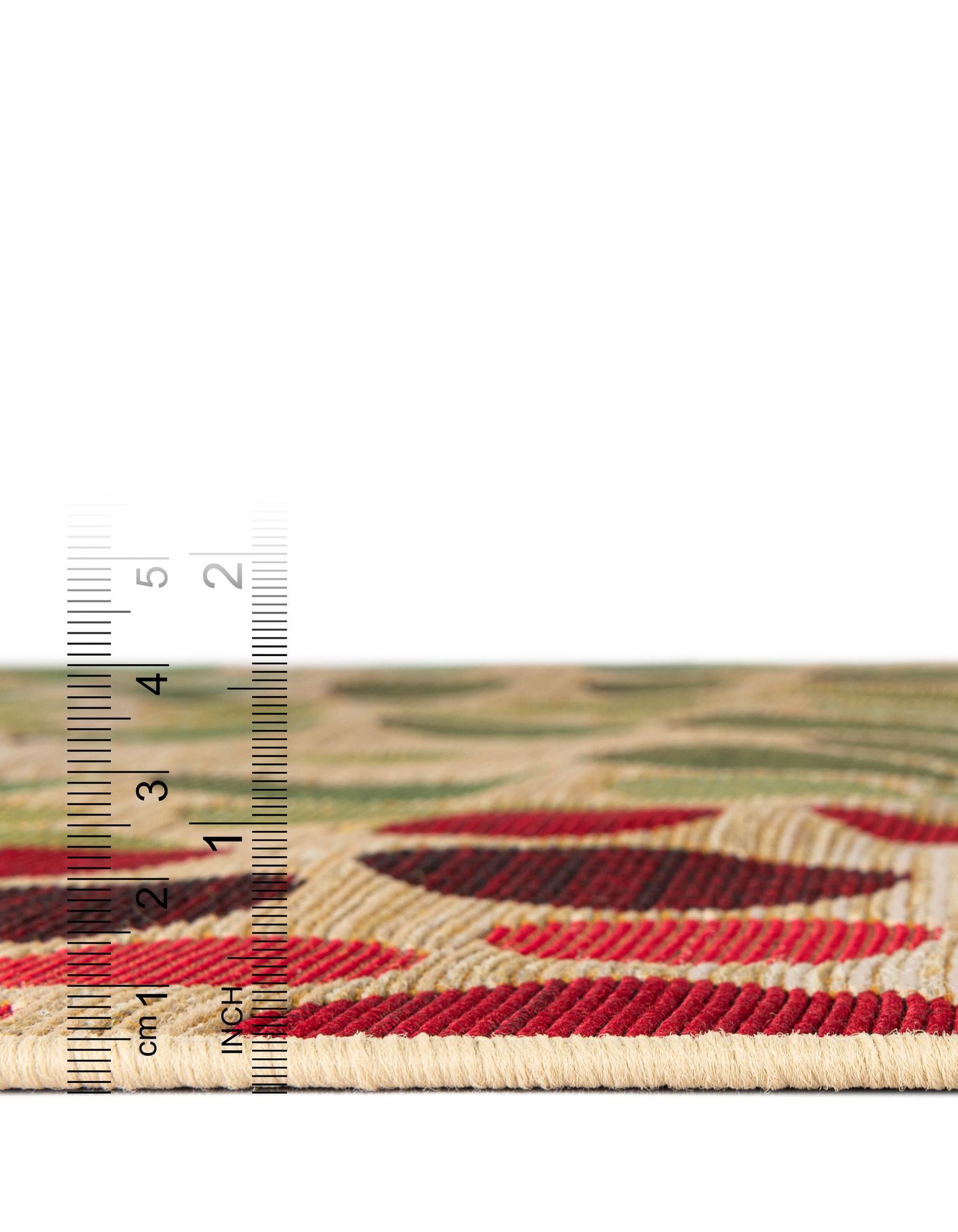 Beige 2' x 6' Modern Indoor / Outdoor Runner Rug | Rugs.com