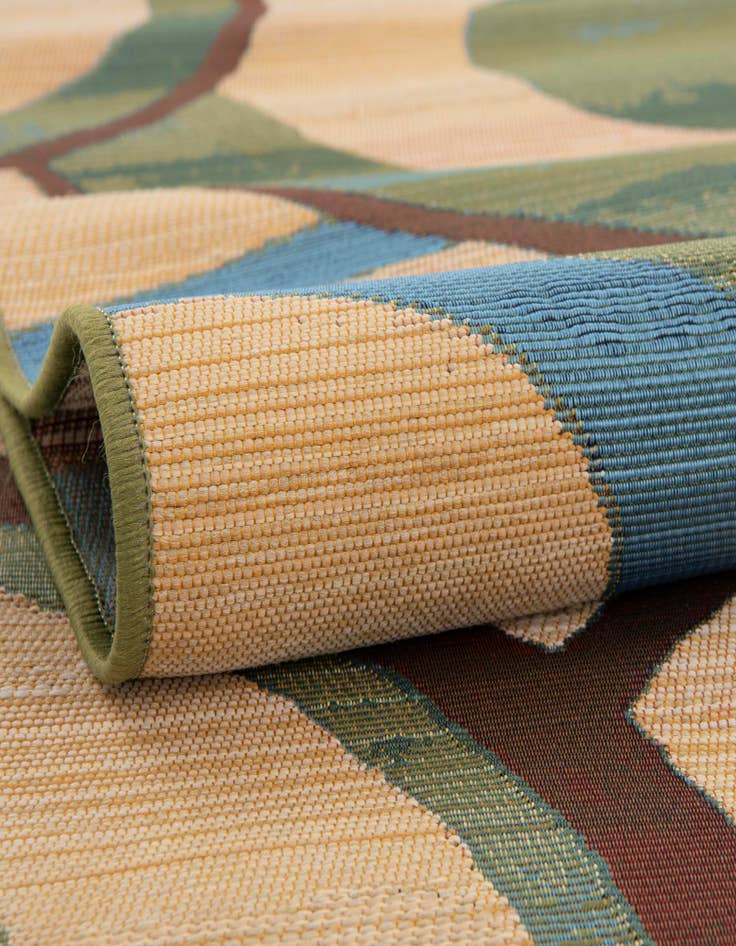 Detail image of  2' x 6'  Washable Modern Indoor / Outdoor Runner Rug