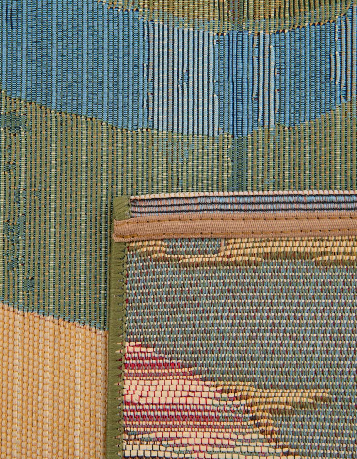 Detail image of  2' x 6'  Washable Modern Indoor / Outdoor Runner Rug