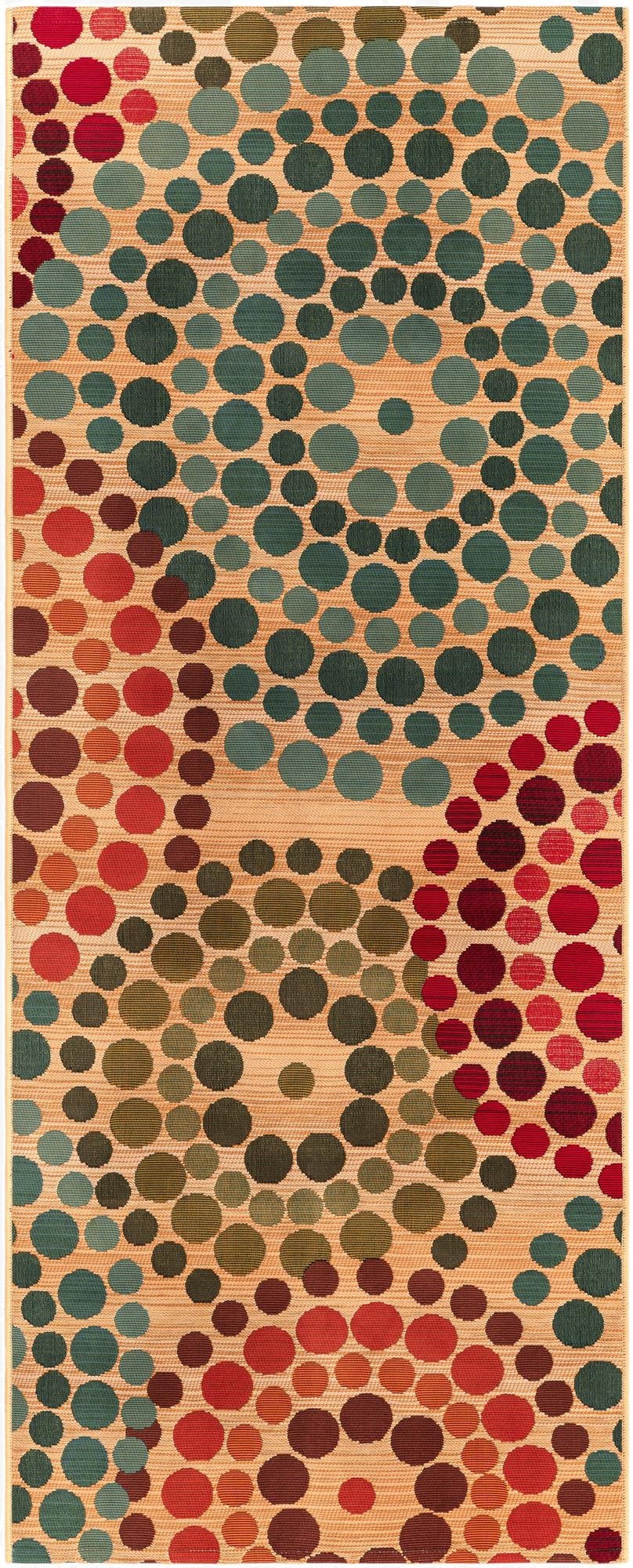  2' 7 x 7'  Washable Modern Indoor / Outdoor Runner Rug