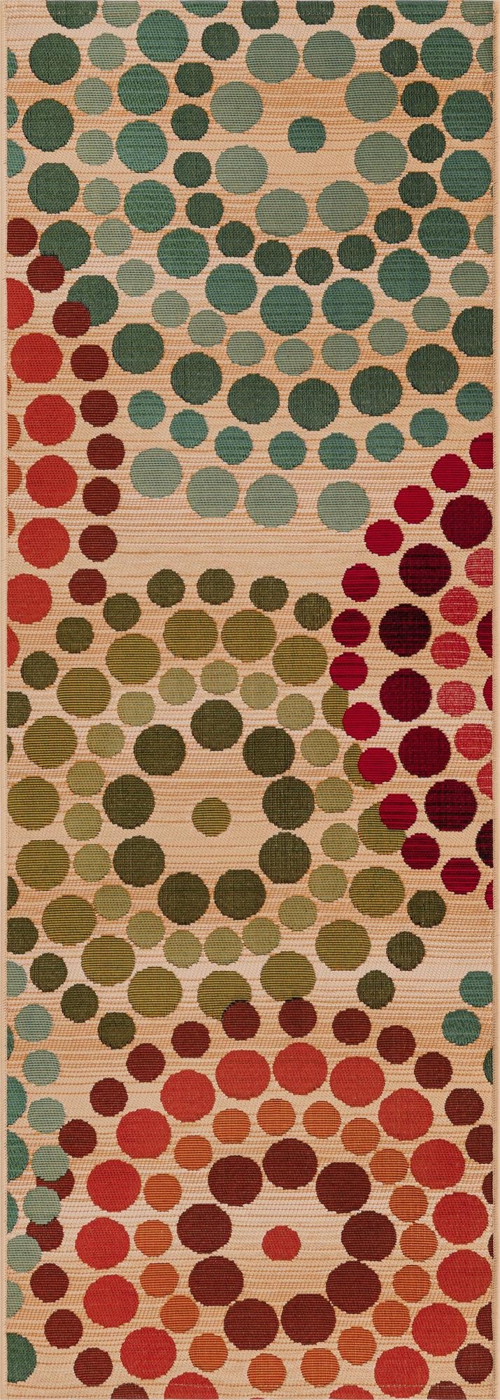  2' x 6'  Washable Modern Indoor / Outdoor Runner Rug