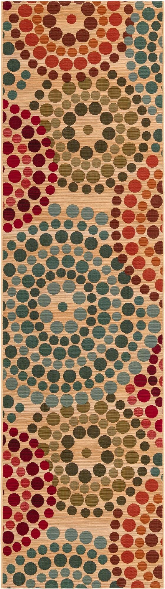  2' x 8'  Washable Modern Indoor / Outdoor Runner Rug