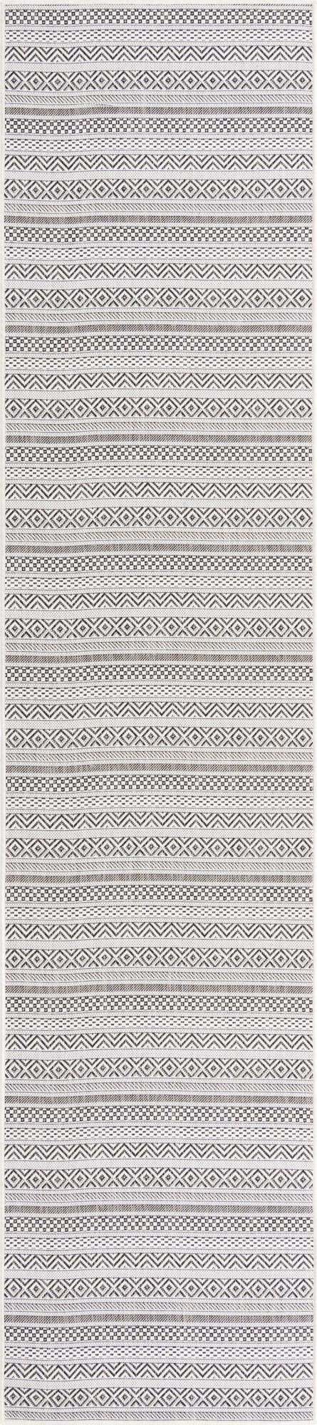  2' 7 x 12'  Washable Ribbon Indoor / Outdoor Runner Rug