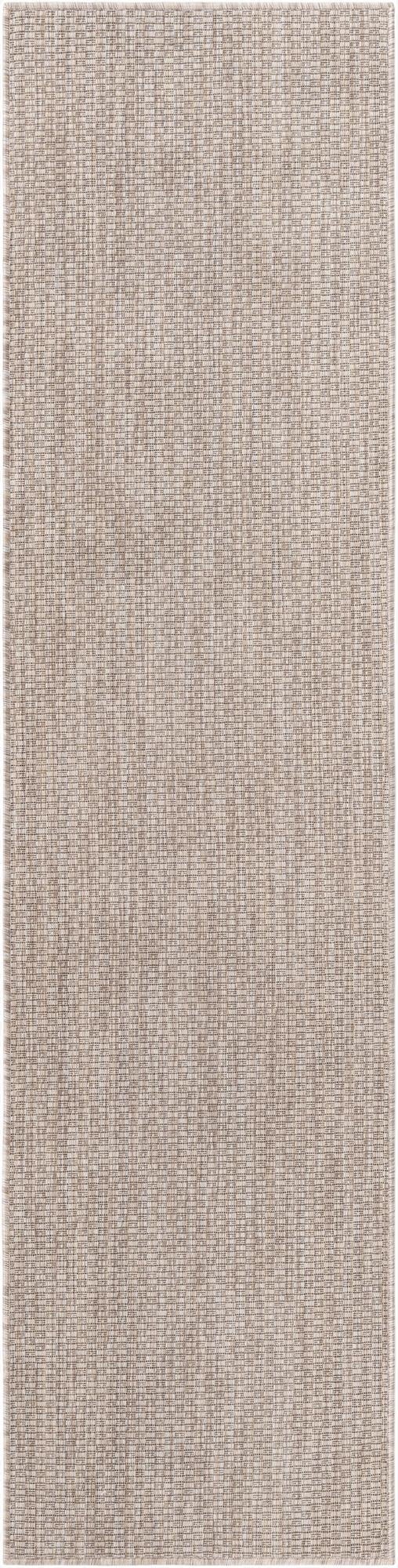  2' x 8'  Washable Solid Indoor / Outdoor Runner Rug