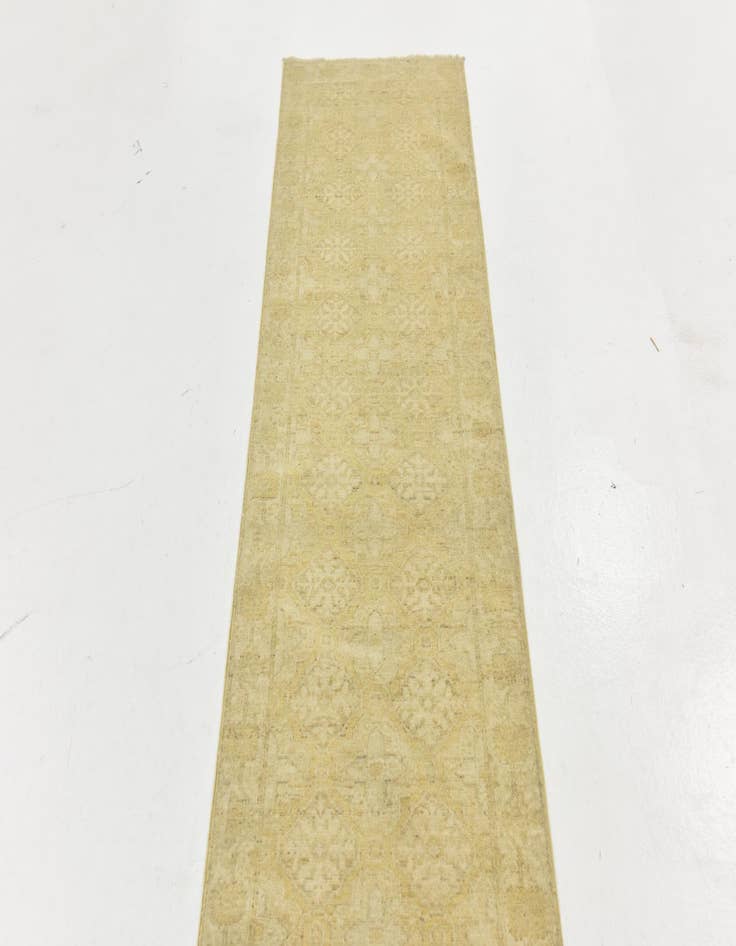 Detail image of  2' 3 x 10'  Hand Knotted Over-Dyed Ziegler Runner Rug