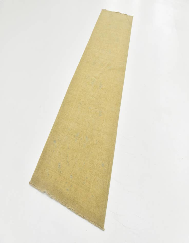 Detail image of  2' 8 x 10'  Hand Knotted Over-Dyed Ziegler Runner Rug