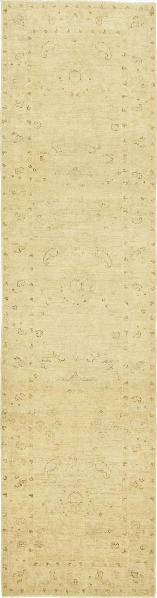  2' 7 x 10' 1  Hand Knotted Over-Dyed Ziegler Runner Rug