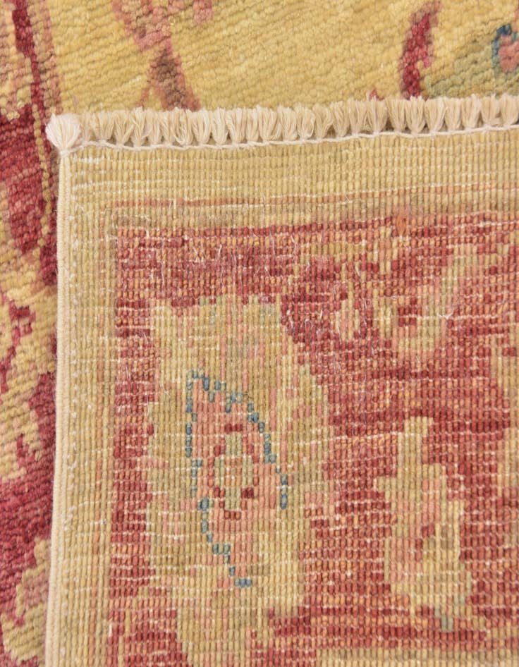 Detail image of  2' 10 x 9' 8  Hand Knotted Peshawar Ziegler Runner Rug