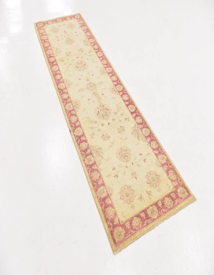 Detail image of  2' 10 x 9' 8  Hand Knotted Peshawar Ziegler Runner Rug