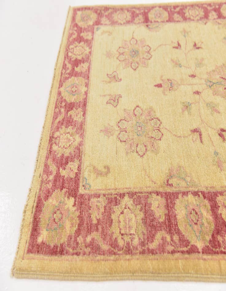 Detail image of  2' 10 x 9' 8  Hand Knotted Peshawar Ziegler Runner Rug