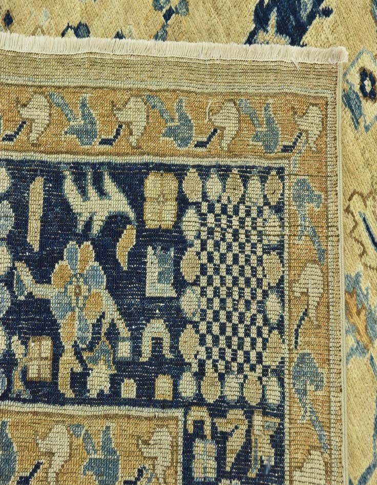 Detail image of  6' 1 x 14' 10  Hand Knotted Peshawar Ziegler Runner Rug