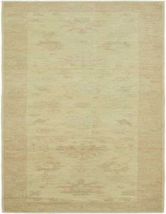 A 10 ft runner rug in shades of brown and tan with a subtle traditional floral pattern and a thin pile, ideal for a hallway.