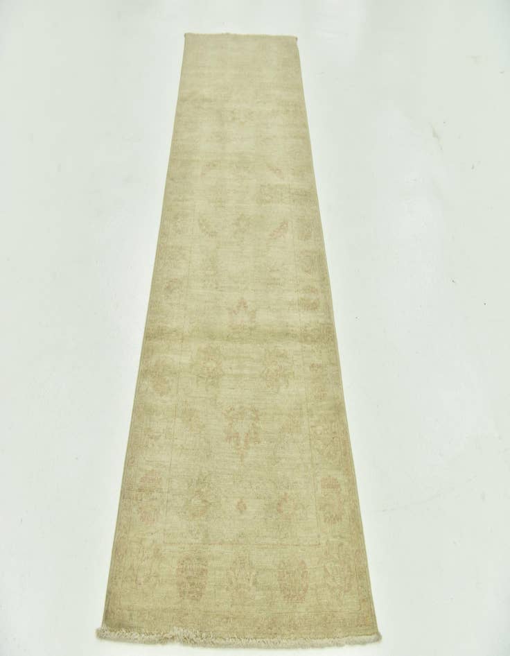 Detail image of  2' 7 x 8'  Hand Knotted Peshawar Ziegler Runner Rug