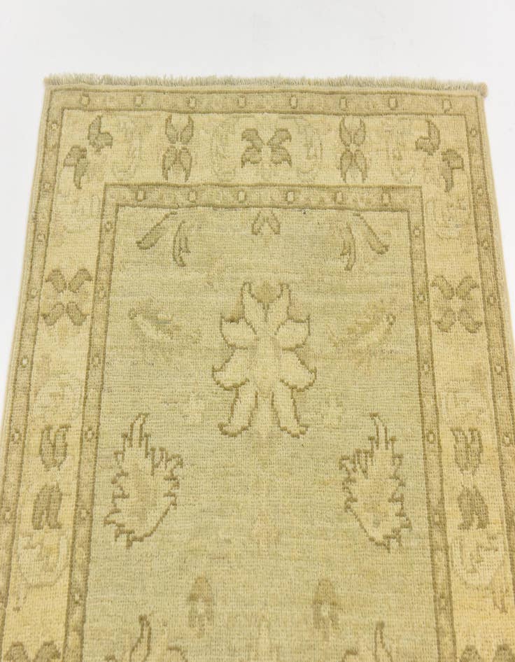 Detail image of  2' 6 x 9' 8  Hand Knotted Peshawar Ziegler Runner Rug