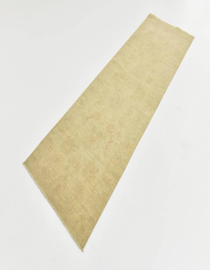 Detail image of  2' 7 x 8' 2  Hand Knotted Peshawar Ziegler Runner Rug