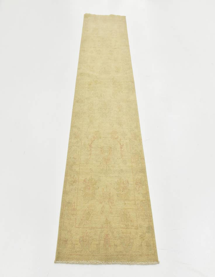 Detail image of  2' 7 x 8' 2  Hand Knotted Peshawar Ziegler Runner Rug