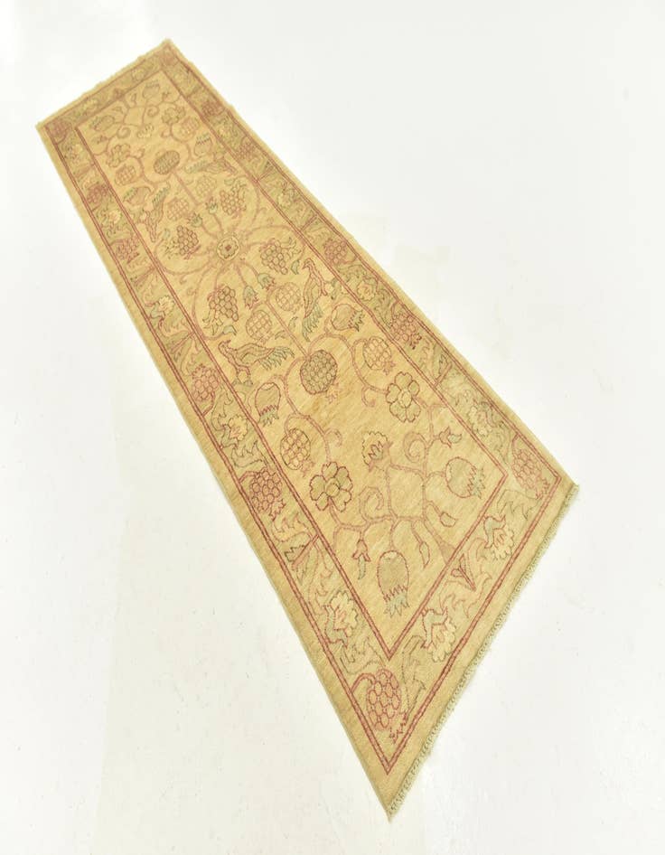 Detail image of  2' 9 x 8' 8  Hand Knotted Peshawar Ziegler Runner Rug