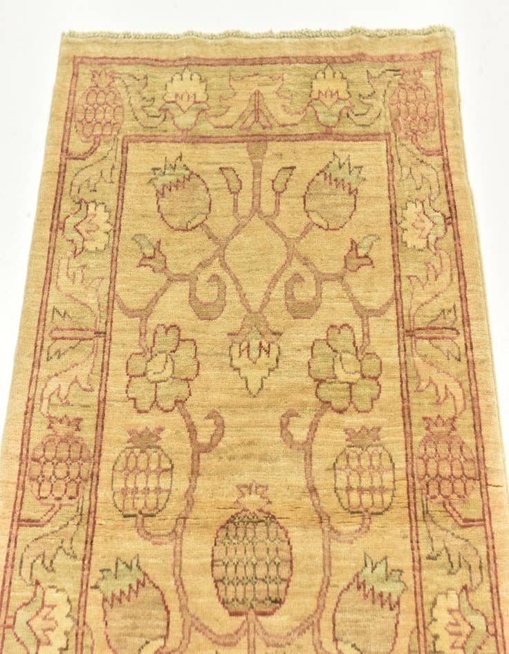 Detail image of  2' 9 x 8' 8  Hand Knotted Peshawar Ziegler Runner Rug