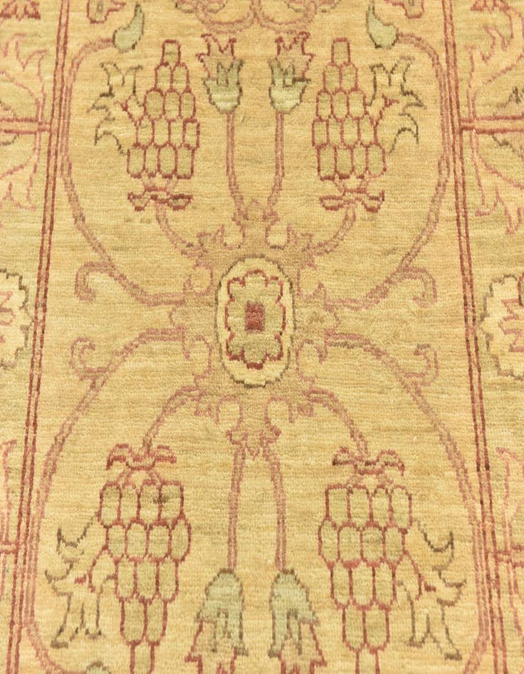 Detail image of  2' 9 x 8' 8  Hand Knotted Peshawar Ziegler Runner Rug