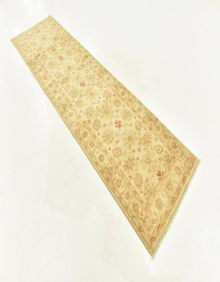 Detail image of  2' 6 x 9' 6  Hand Knotted Peshawar Ziegler Runner Rug