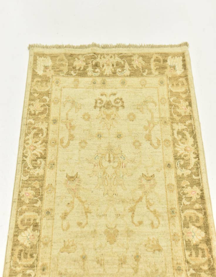 Detail image of  2' 7 x 9' 9  Hand Knotted Peshawar Ziegler Runner Rug